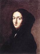 ROSA, Salvator Portrait of the Artist's Wife Lucrezia af oil on canvas